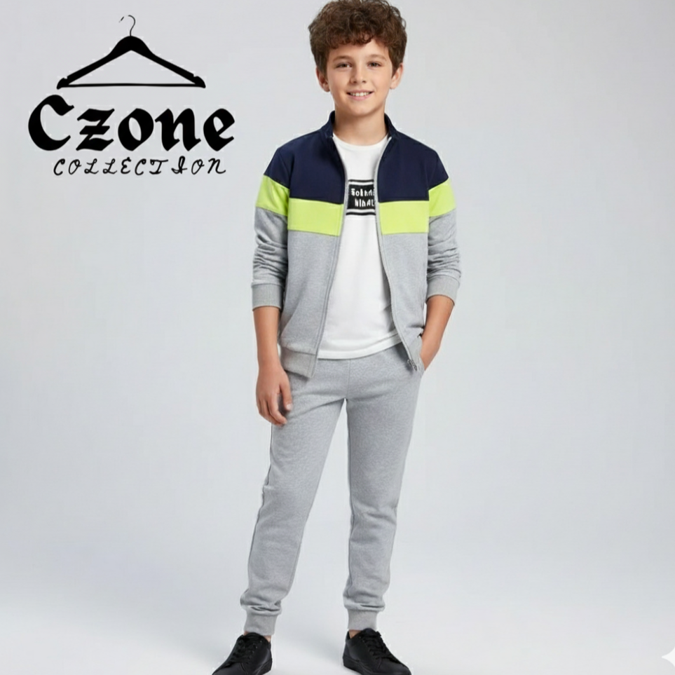 Trendy zipper tracksuit