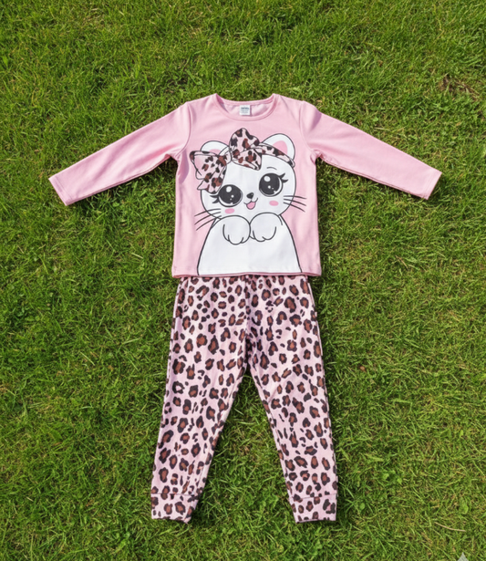 Cute cat pj's for girl