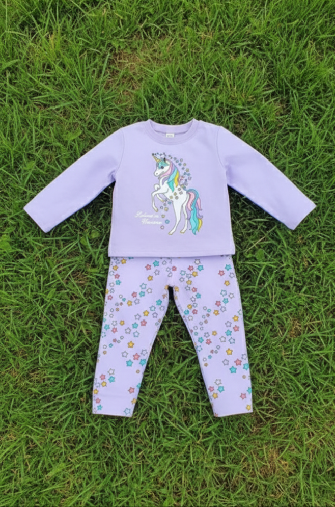 Unicorn purple pj's