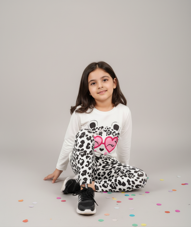 Cute cat design pj set