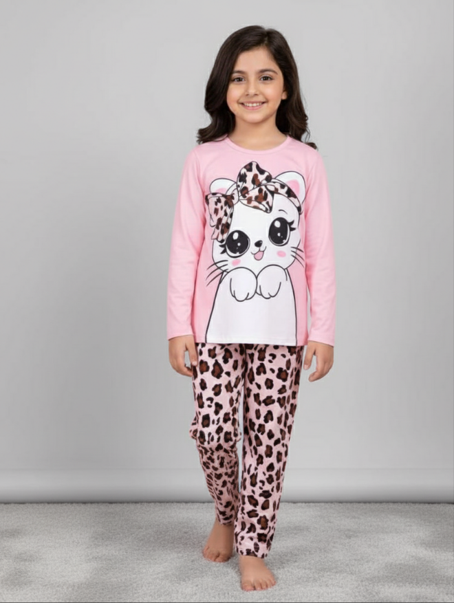 Cute cat pj's for girl