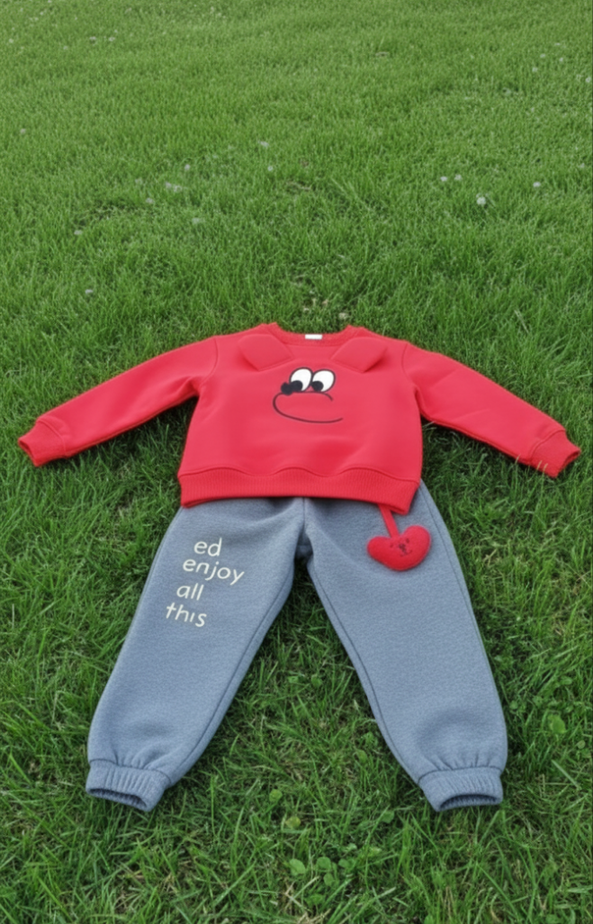 Teddy red face tracksuit