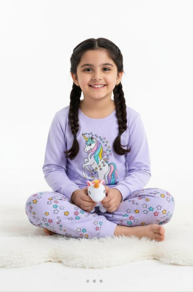Unicorn purple pj's
