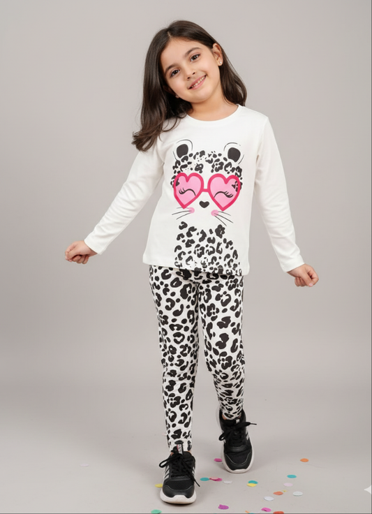 Cute cat design pj set