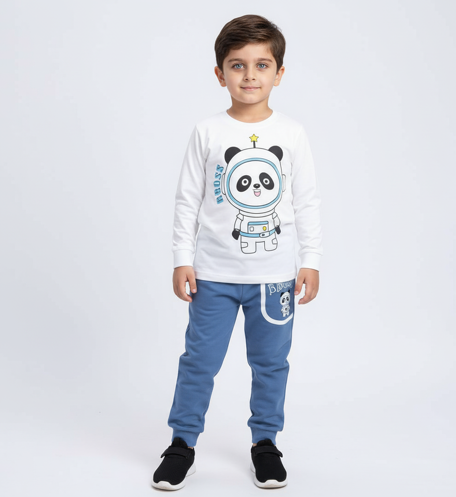 White panda tracksuit