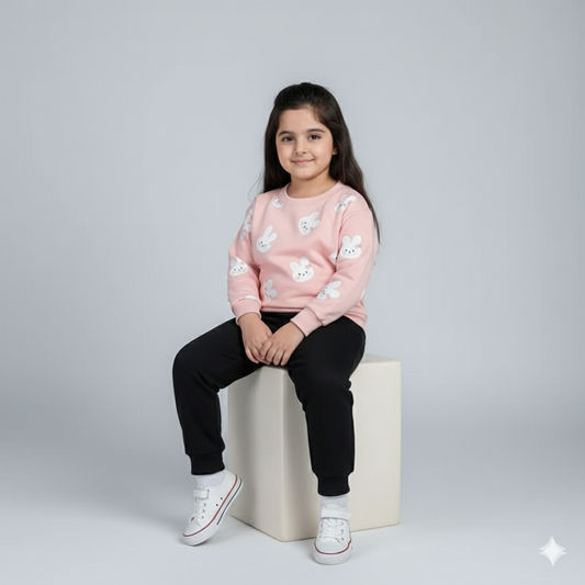 Pink teddy tracksuit