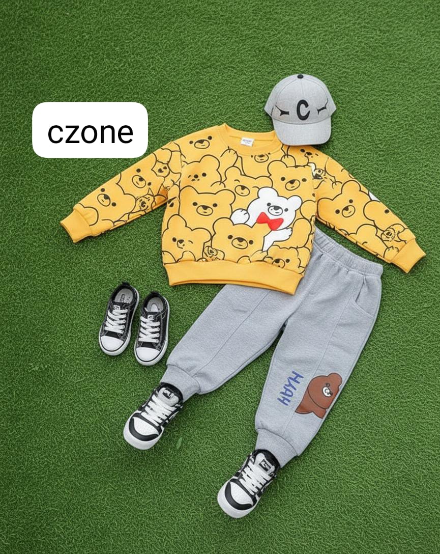 Yellow grey tracksuit