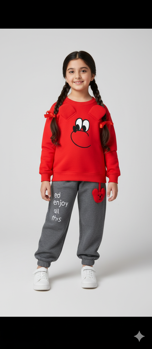 Teddy red face tracksuit