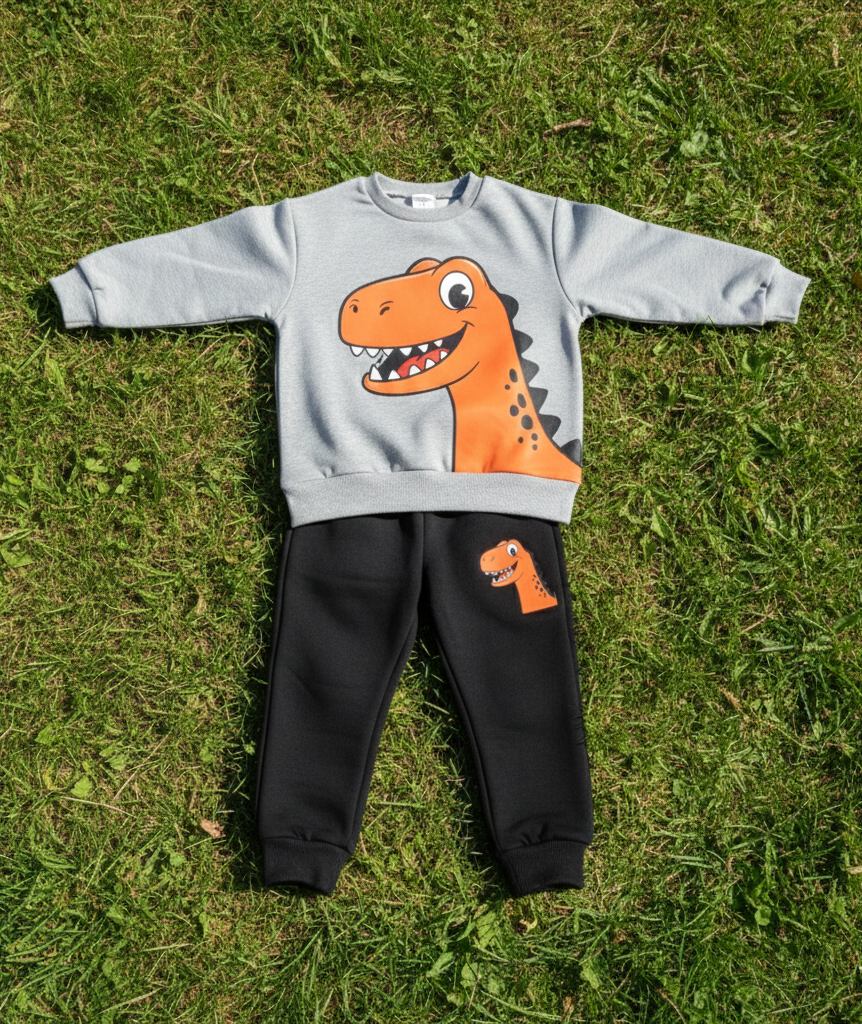 Kids' Dino Print Tracksuit Set