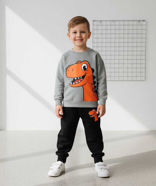 Kids' Dino Print Tracksuit Set